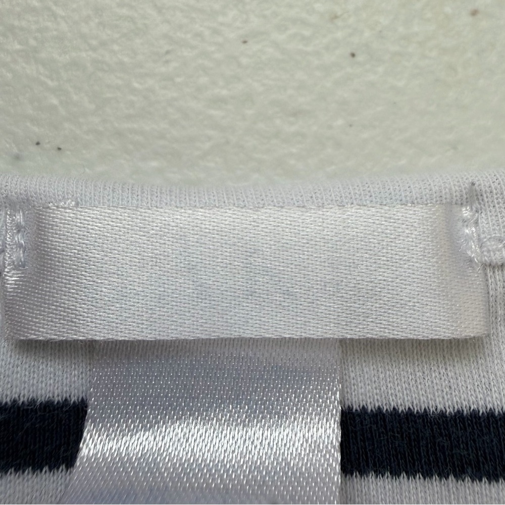 LAKE Pajamas Pima Cotton Navy Blue Striped Maternity Nursing Top Size M *flaws - Picture 9 of 10